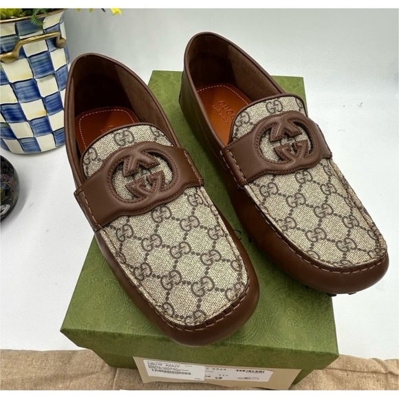 Gucci interlocking GG
Supreme driver loafers size 11.5 made in Italy main image 6